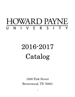 2016-2017 Catalog
