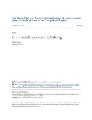 Christian Influences on the Mabinogi