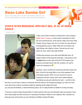 Swan Lake Samba Girlcontact
