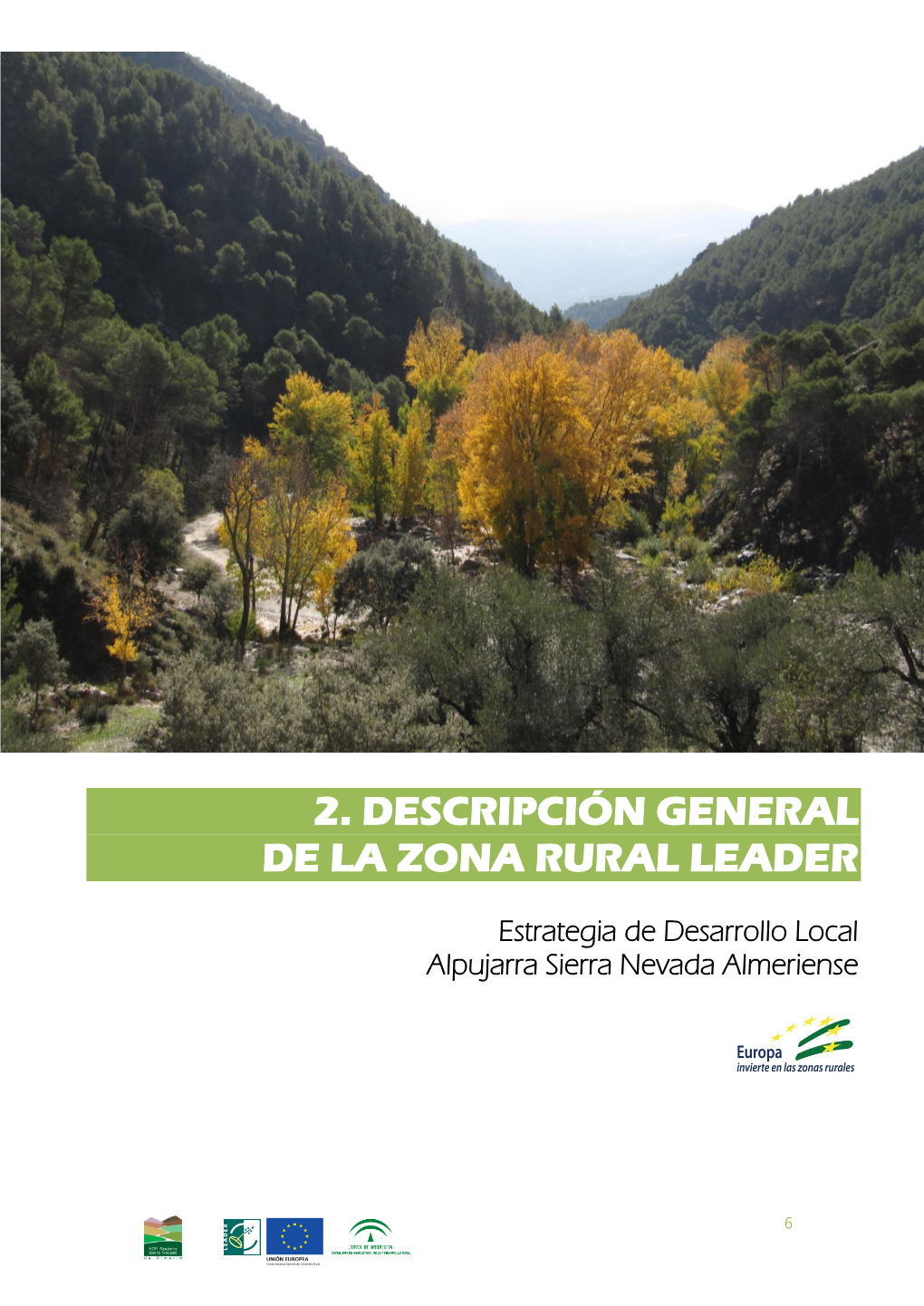 2. Descripción General De La Zona Rural Leader