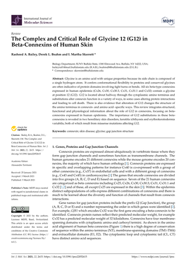 The Complex and Critical Role of Glycine 12 (G12) in Beta-Connexins of Human Skin