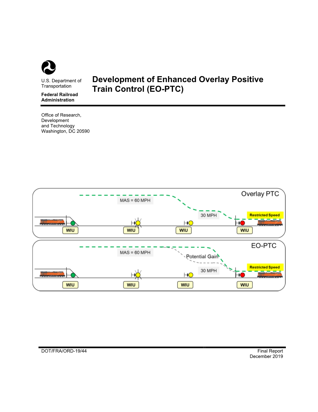 Development of Enhanced Overlay Positive Train Control (EO-PTC) DTFR53-1 I-D-00008 6