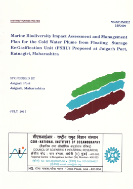 (FSRU) Proposed at Jaigarh Port, Ratnagiri, Maharashtra