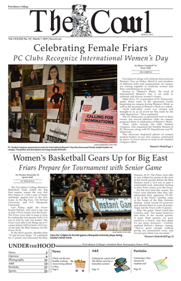THE COWL PC Student Congress Sponsored an Event for International Women's Day That Showcased Female Student Leaders on Women's Week/Page 3 Campus