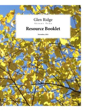 Glen Ridge Street Tree Resource Booklet