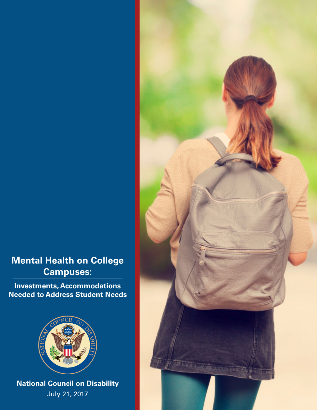 Mental Health on College Campuses: Investments, Accommodations Needed to Address Student Needs
