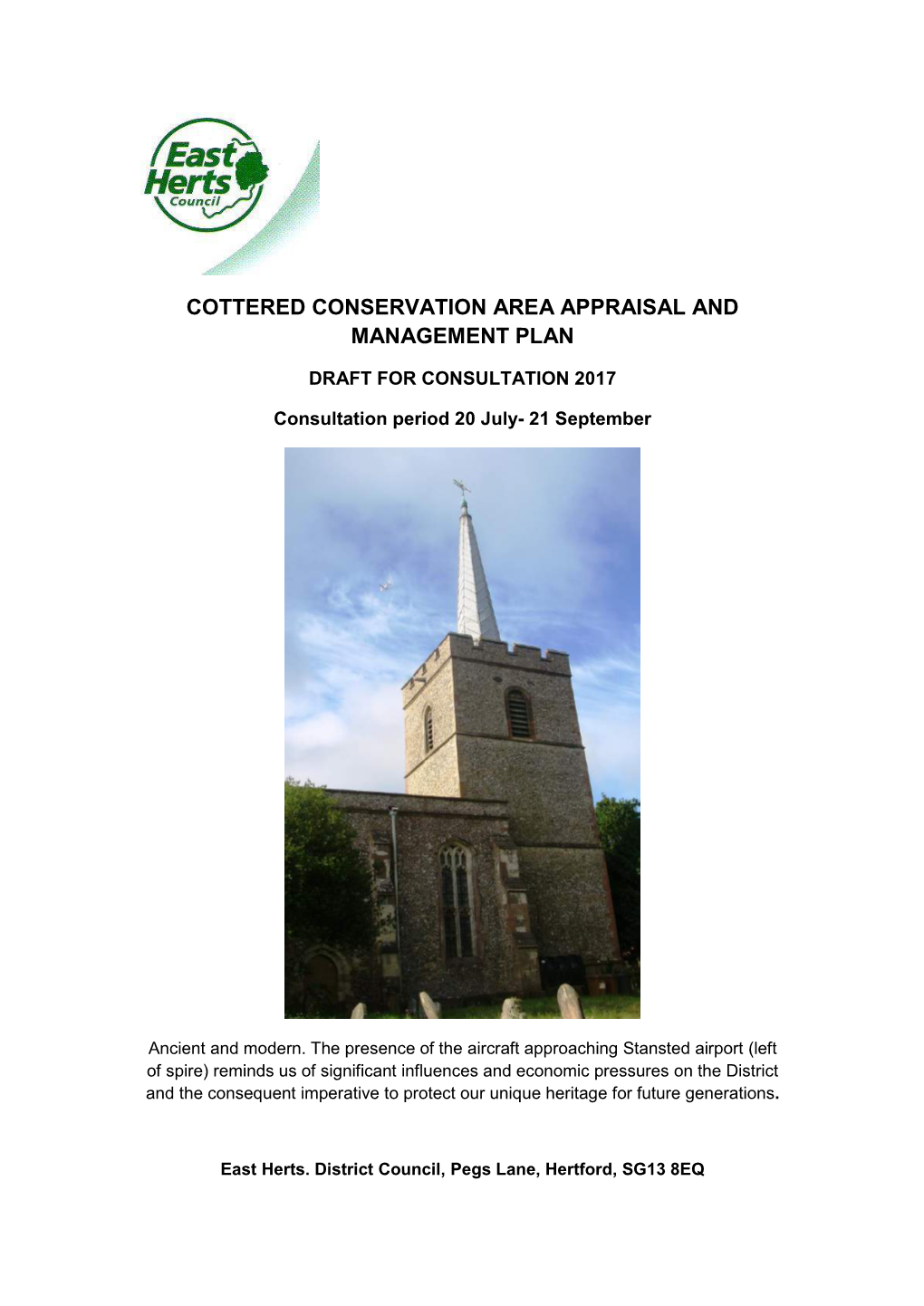 Cottered Conservation Area Appraisal and Management Plan
