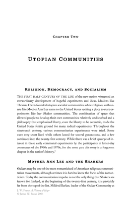 Utopian Communities
