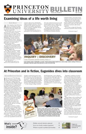 Princeton University Bulletin, Nov. 14, 2011