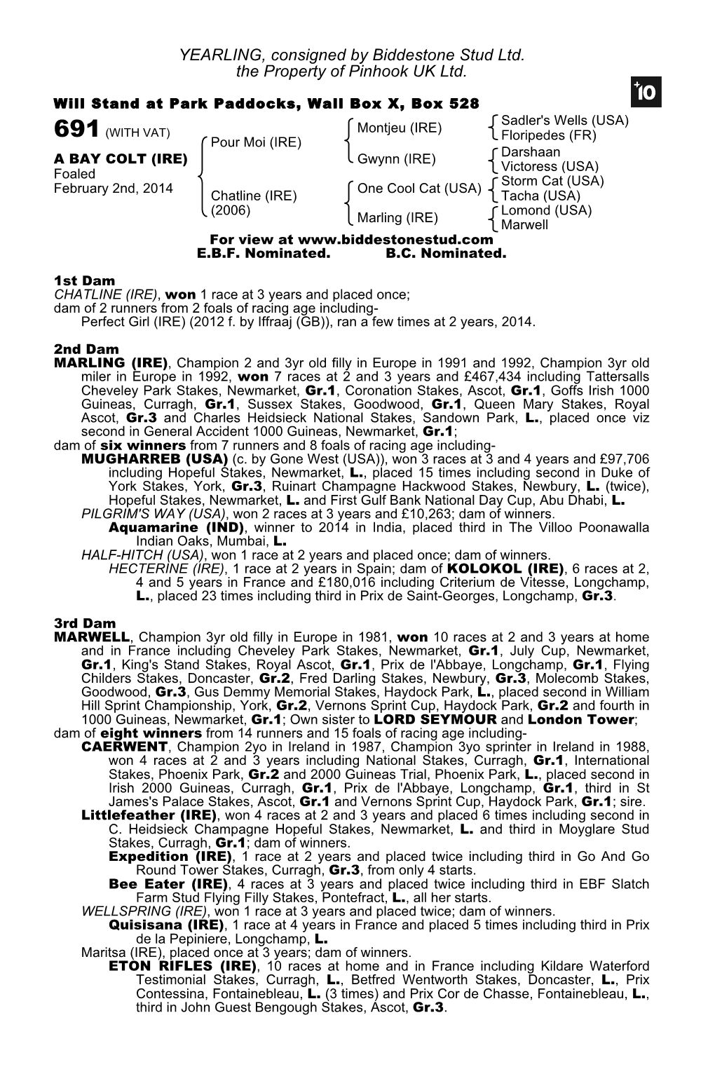 October Yearling Sale Book 1