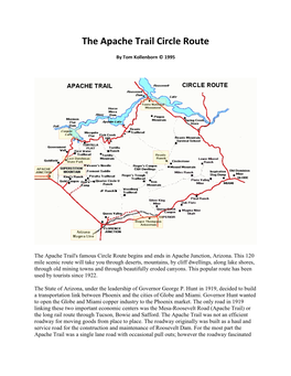 The Apache Trail Circle Route