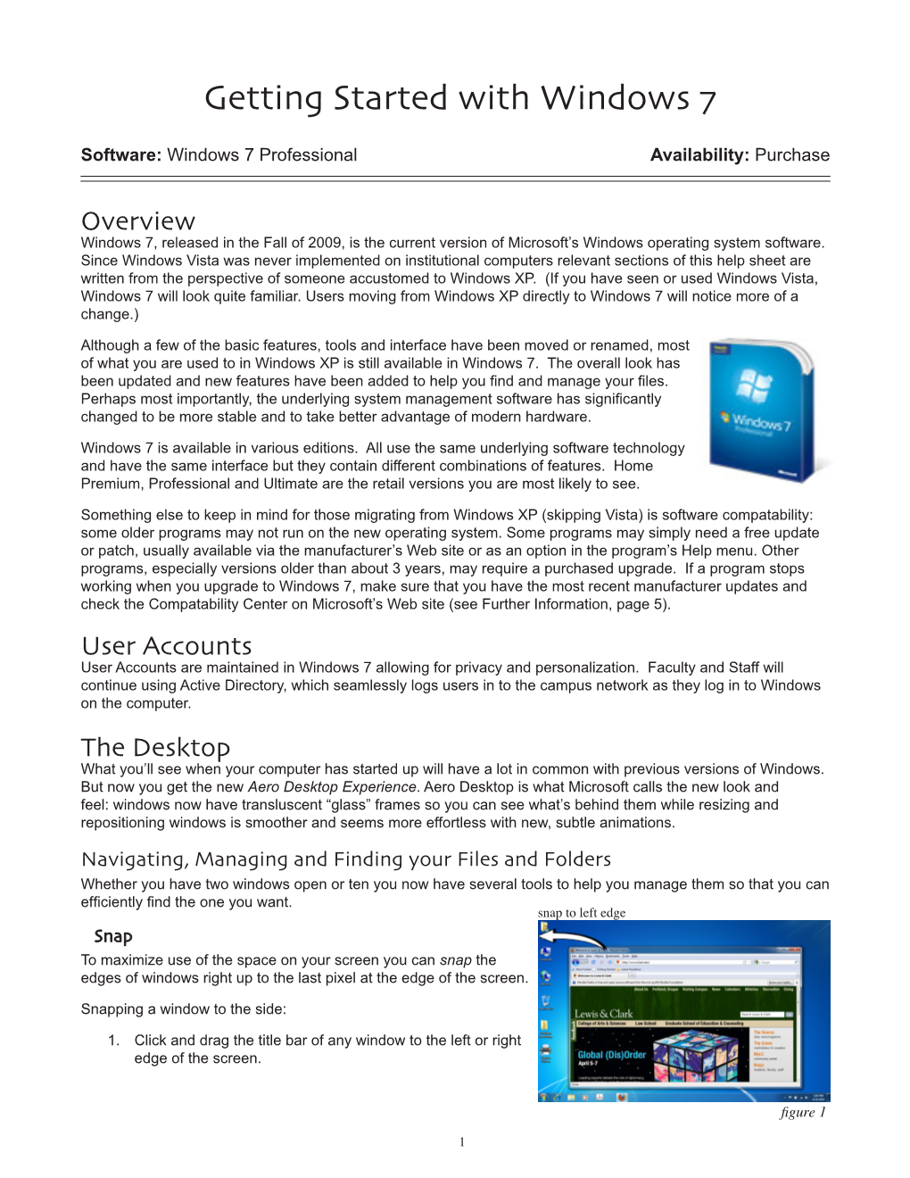 Getting Started with Windows 7