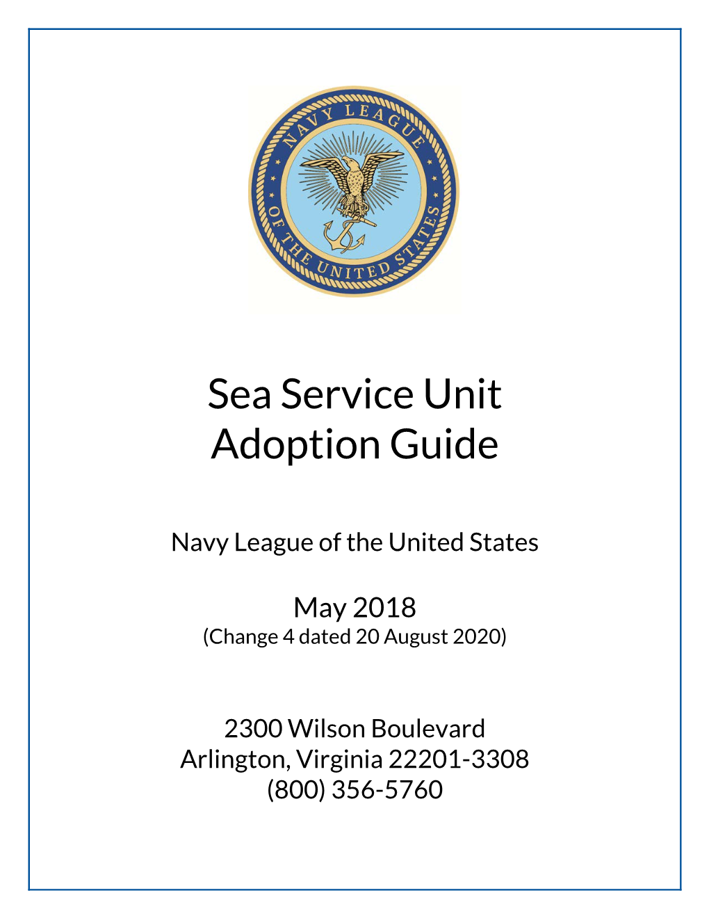 Sea Service Unit Adoption Guide