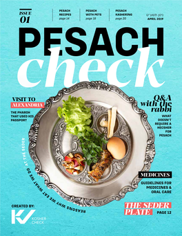 Q&A with the Rabbi the SEDER PLATE