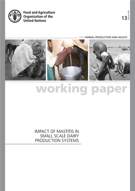 Impact of Mastitis in Small Scale Dairy Production Systems