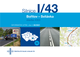 Silnice I/43 Bořitov – Svitávka Stavba 4303 Sasina