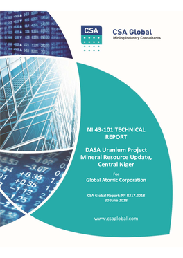 NI 43-101 TECHNICAL REPORT DASA Uranium Project Mineral