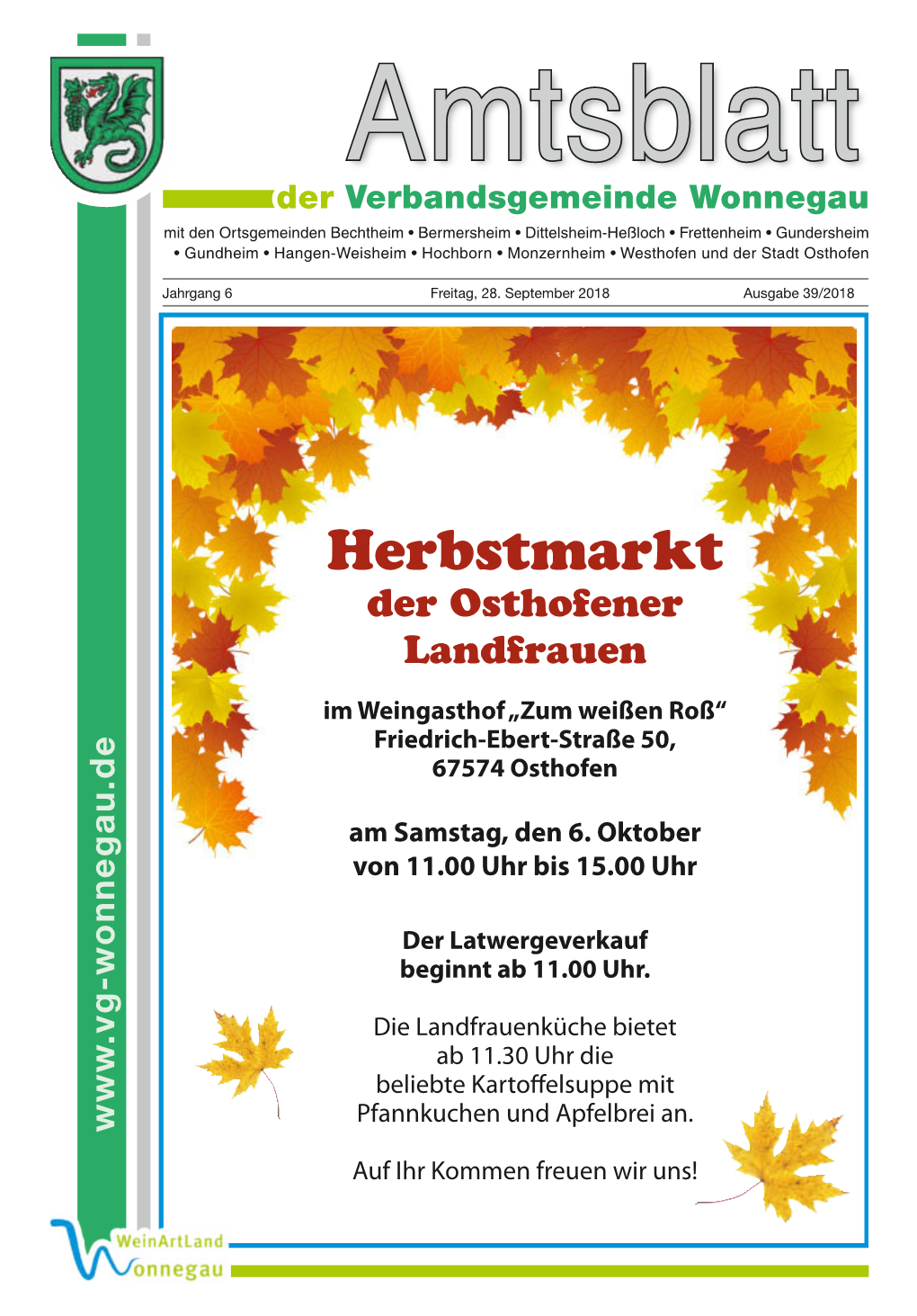 Herbstmarkt Der Osthofener Landfrauen