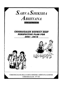 Chikmagalur District Deep Perspective Plan For