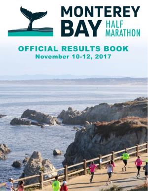 Official 2017 Half Marathon Results Book
