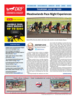 Meadowlands Pace Night Experiences