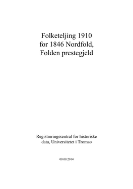 Folketeljing 1910 for 1846 Nordfold, Folden Prestegjeld