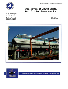 Assessment of CHSST Maglev for U.S. Urban Transportation U