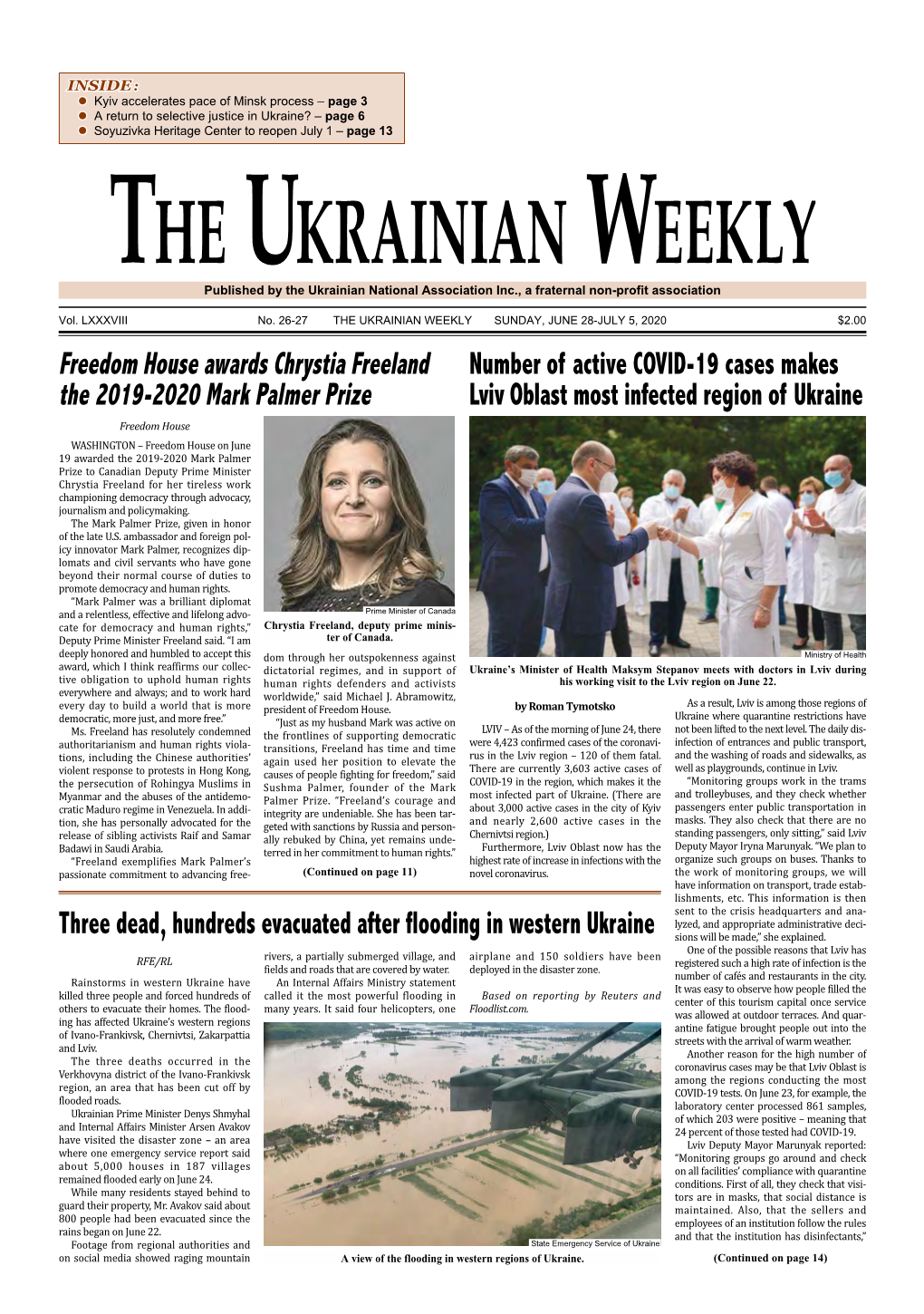 The Ukrainian Weekly, 2020