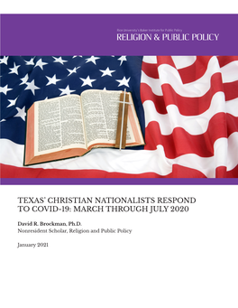 Texas' Christian Nationalists Respond to COVID-19