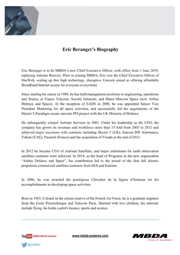 Eric Beranger's Biography