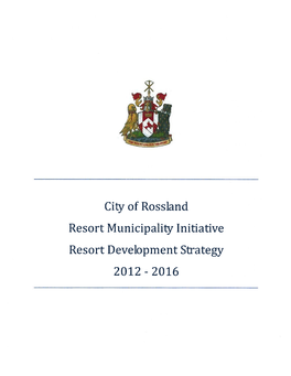 Rossland Resort Development Strategy