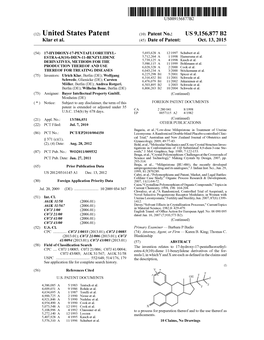 (12) United States Patent (10) Patent No.: US 9,156,877 B2 Klar Et Al