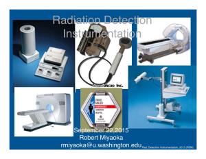 Radiation Detection Instrumentation