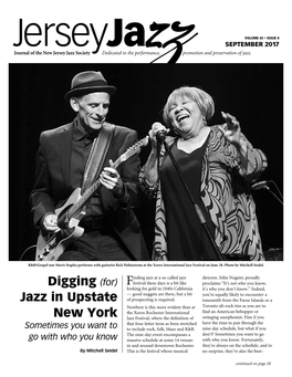 (For) Jazz in Upstate New York Story and Photos by Mitchell Seidel Continued from Page 1 Attended Shows