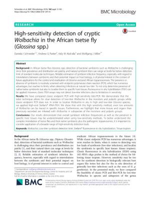 High-Sensitivity Detection of Cryptic Wolbachia in the African Tsetse