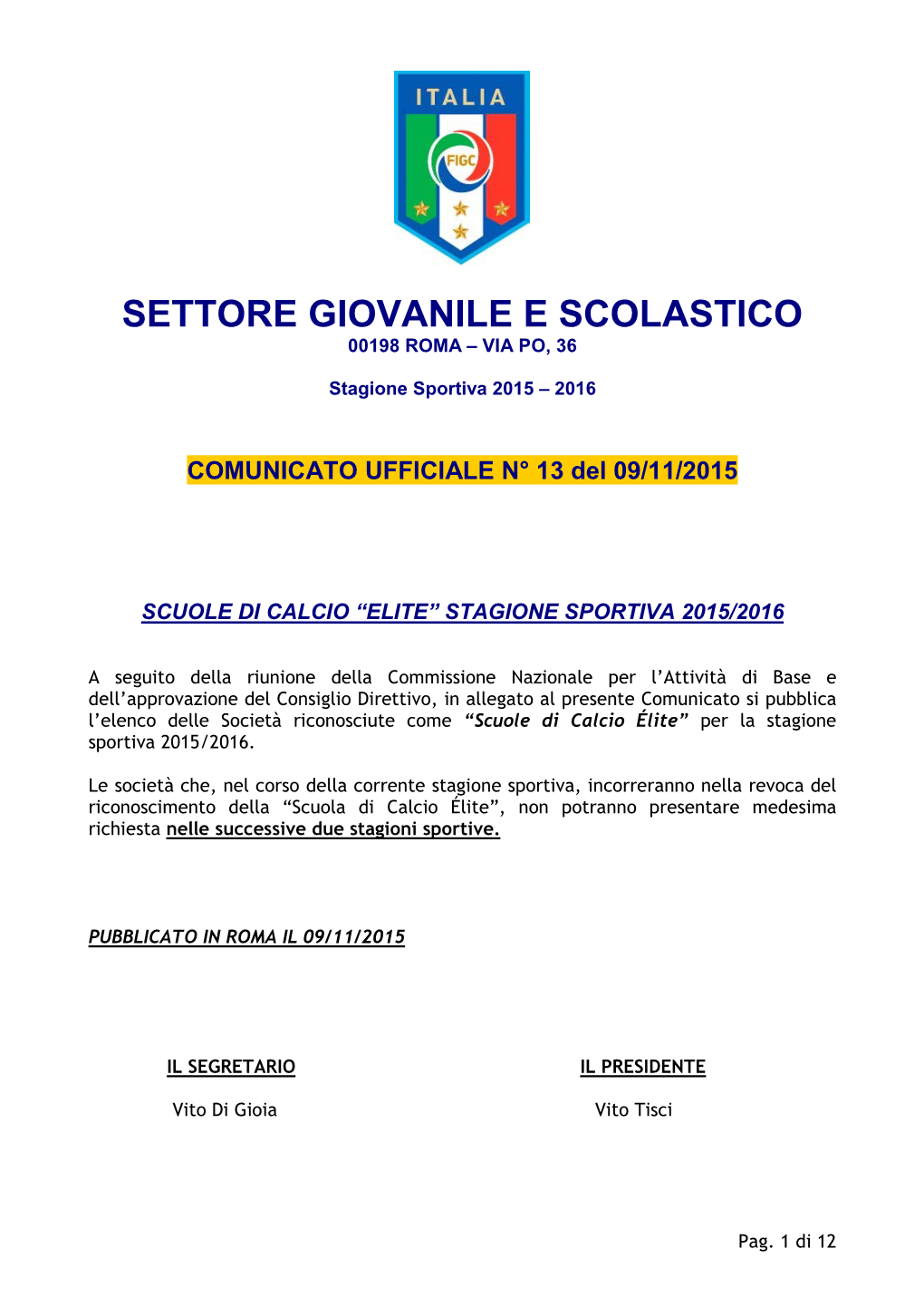 Scuole Di Calcio Qualificate