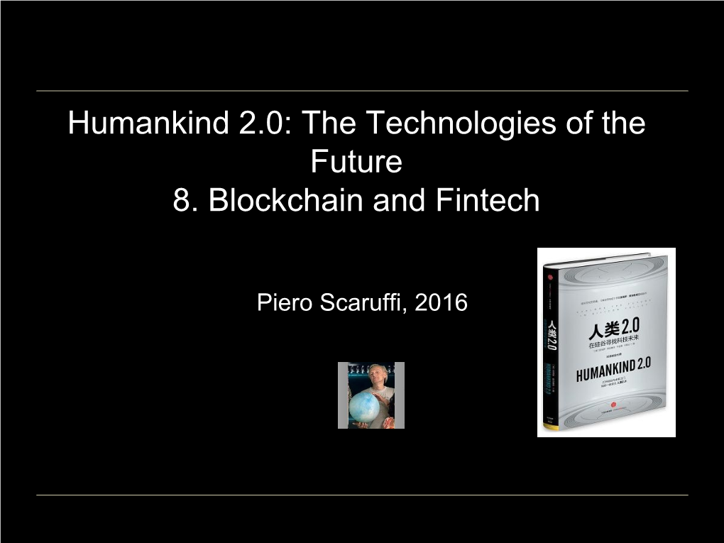 Blockchain and Fintech