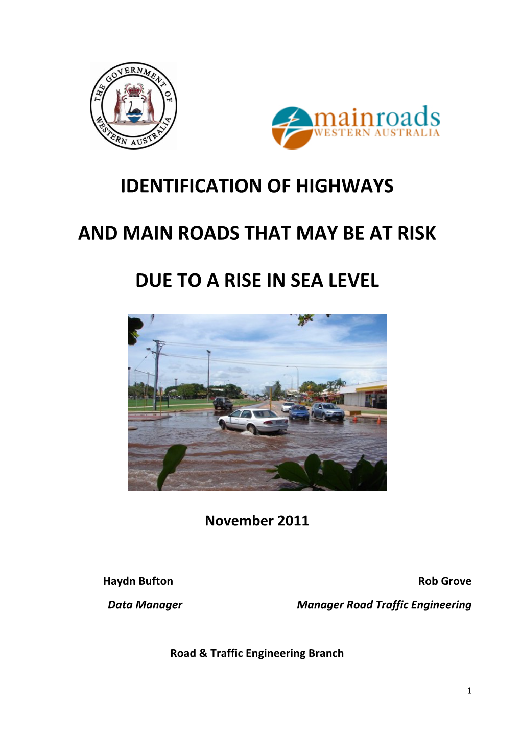 Major Roads at Potential Risk Due to Climate Change