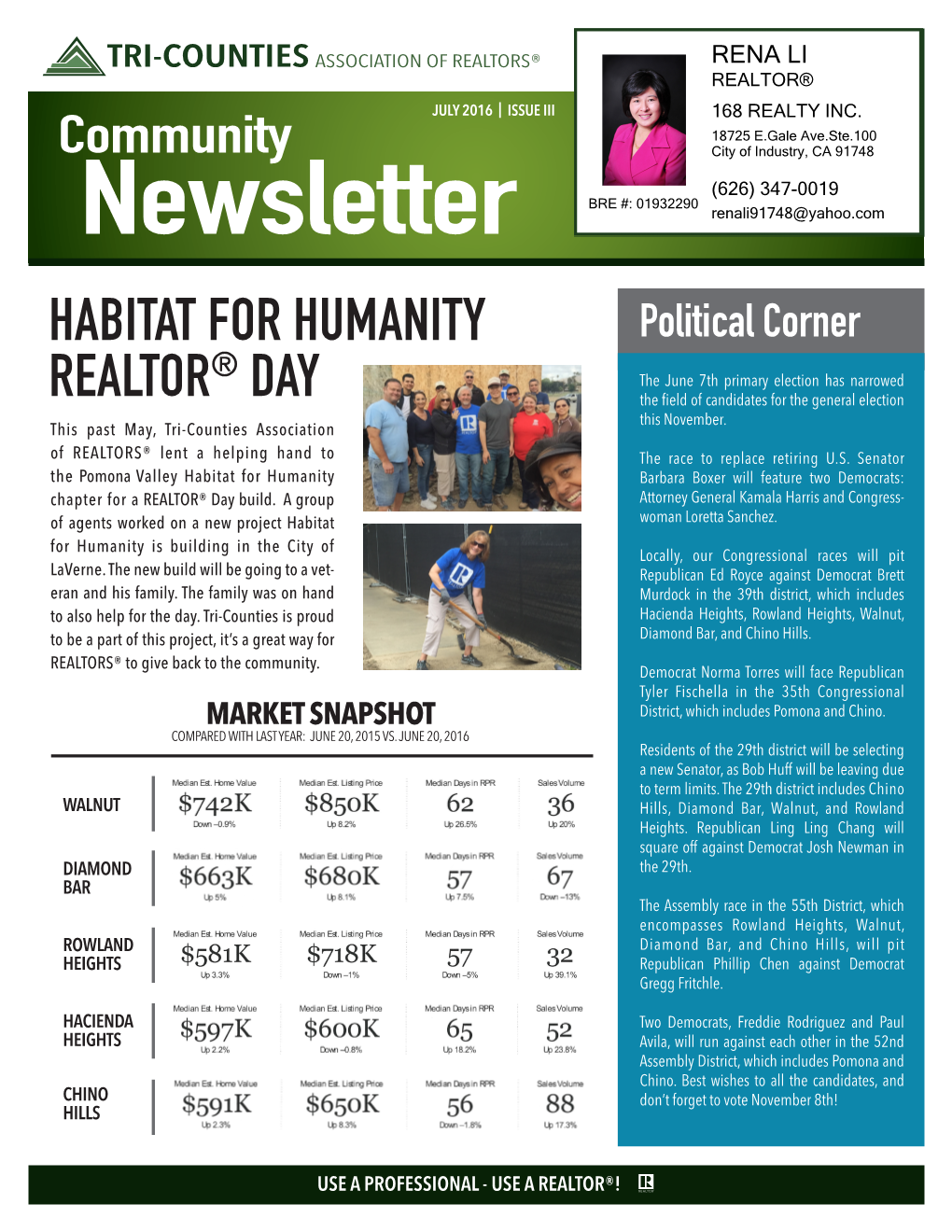 July 2016 Community Newsletter