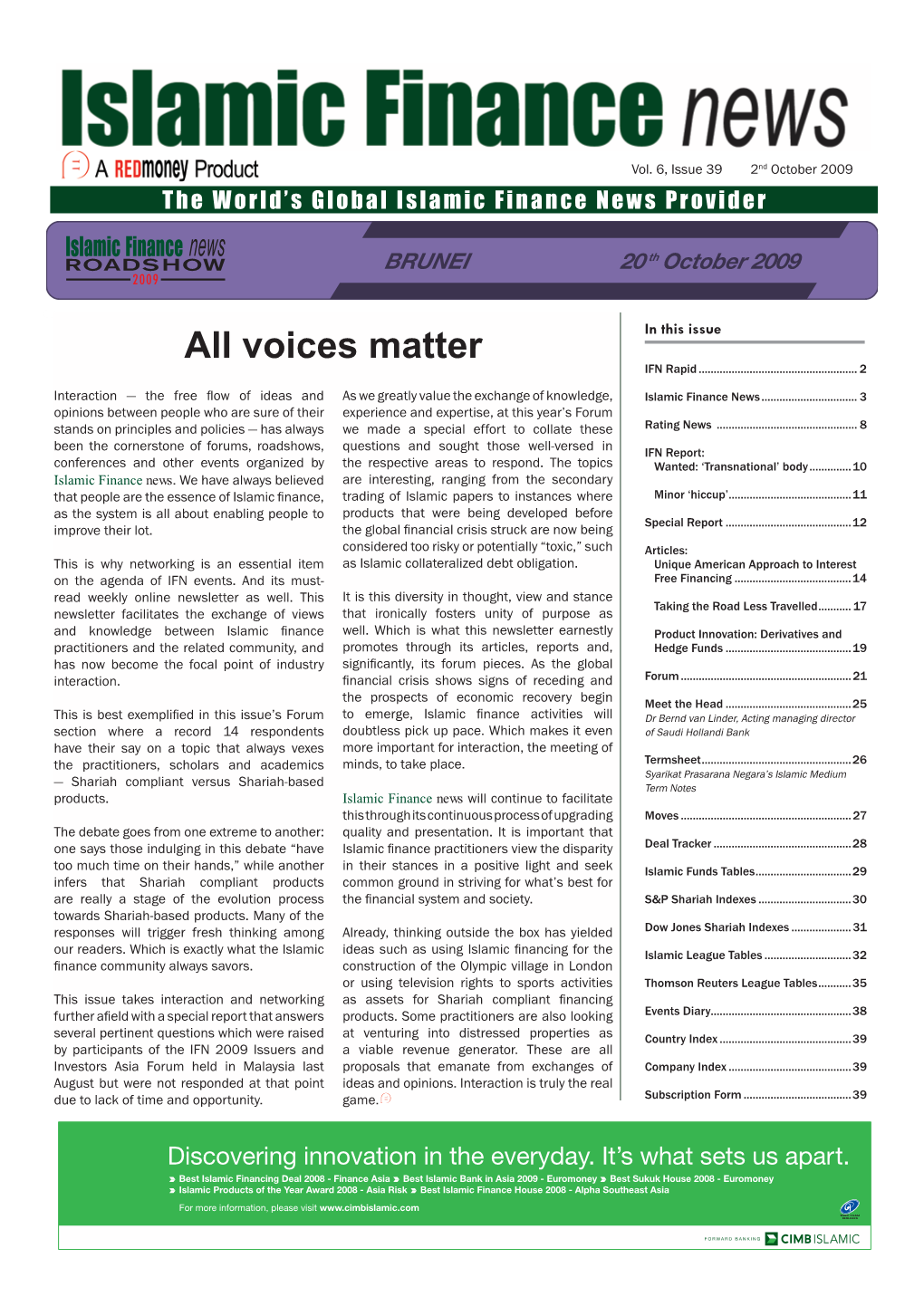 Voices Matter in This Issue IFN Rapid