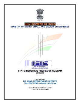 Government of India Ministry of Micro, Small and Medium Enterprises