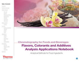 Chromatography for Foods and Beverages