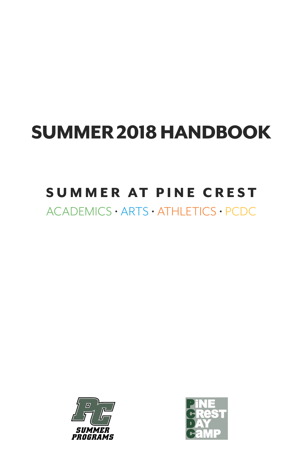 Summer 2018 Handbook