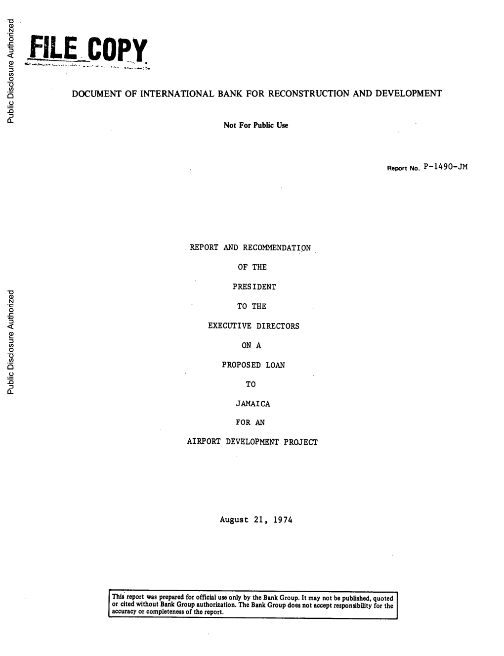 World Bank Document