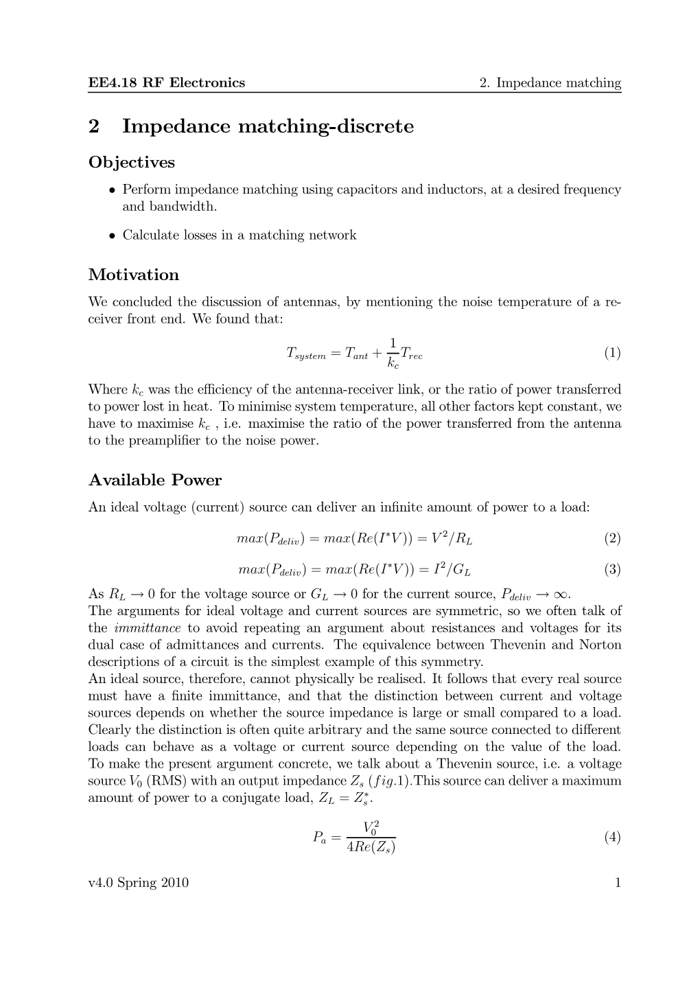 2 Impedance Matching-Discrete