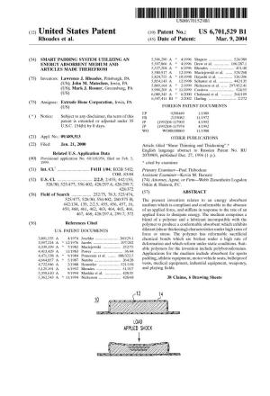 (12) United States Patent (10) Patent No.: US 6,701,529 B1 Rhoades Et Al