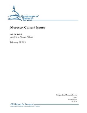 Morocco: Current Issues