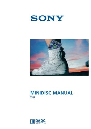MINIDISC MANUAL V3.0E Table of Contents