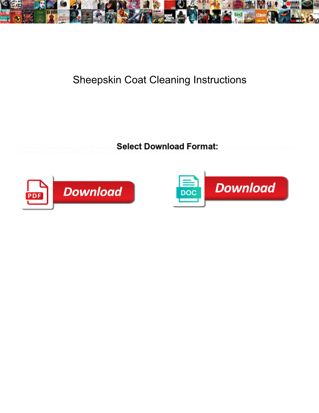 Sheepskin Coat Cleaning Instructions Esquemas