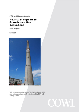 Review of Support to Greenhouse Gas Reductions Final Report